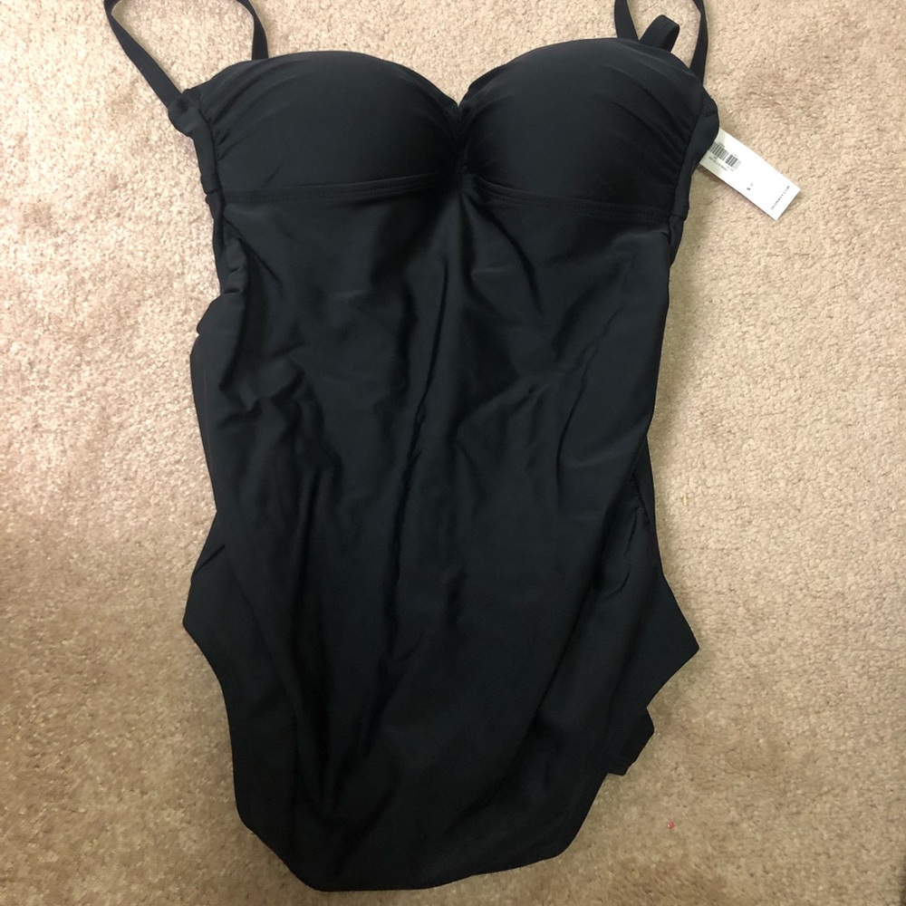 New black maternity swimsuit